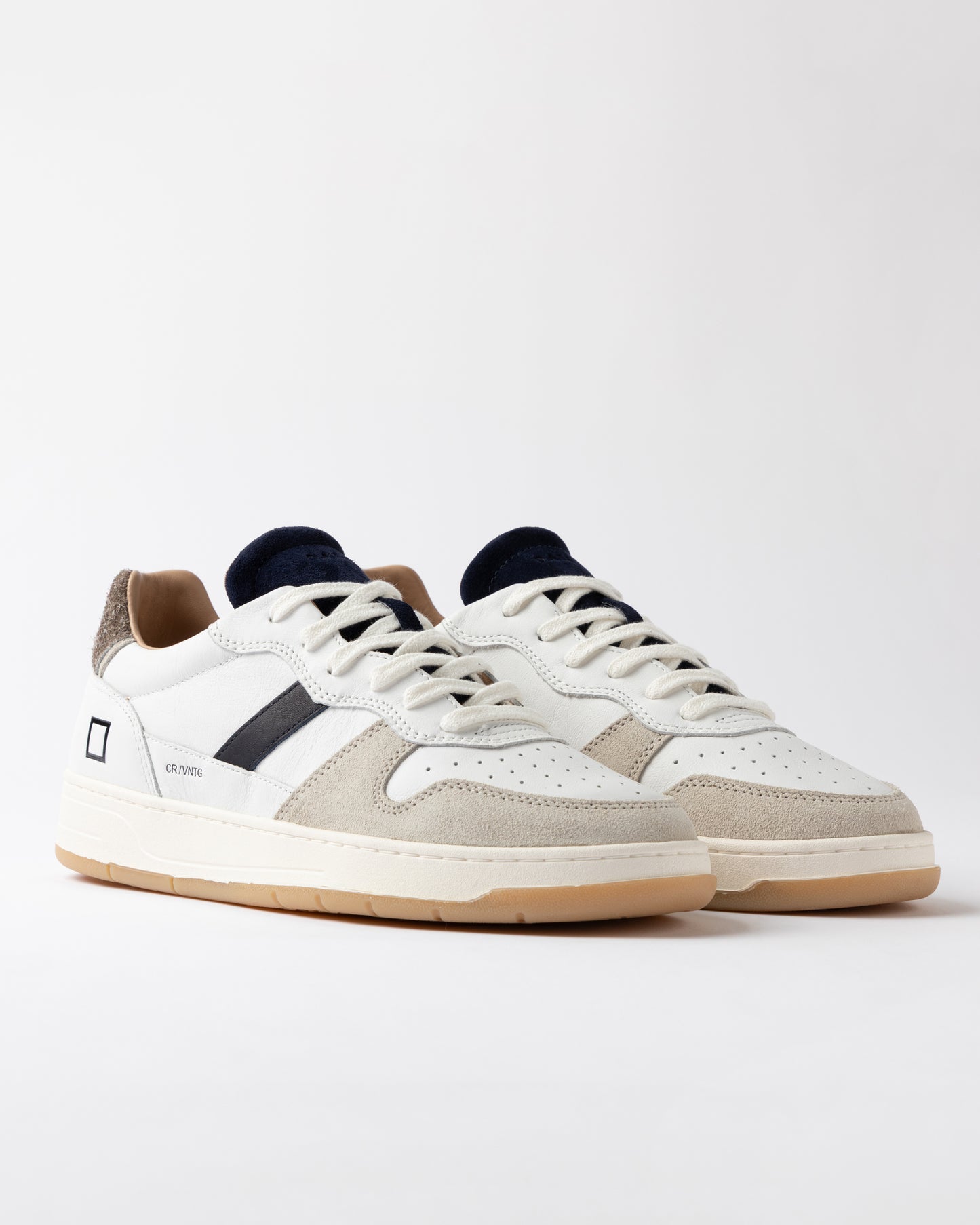 D.A.T.E. Sneakers Uomo COURT 2.0 VINTAGE White Brown