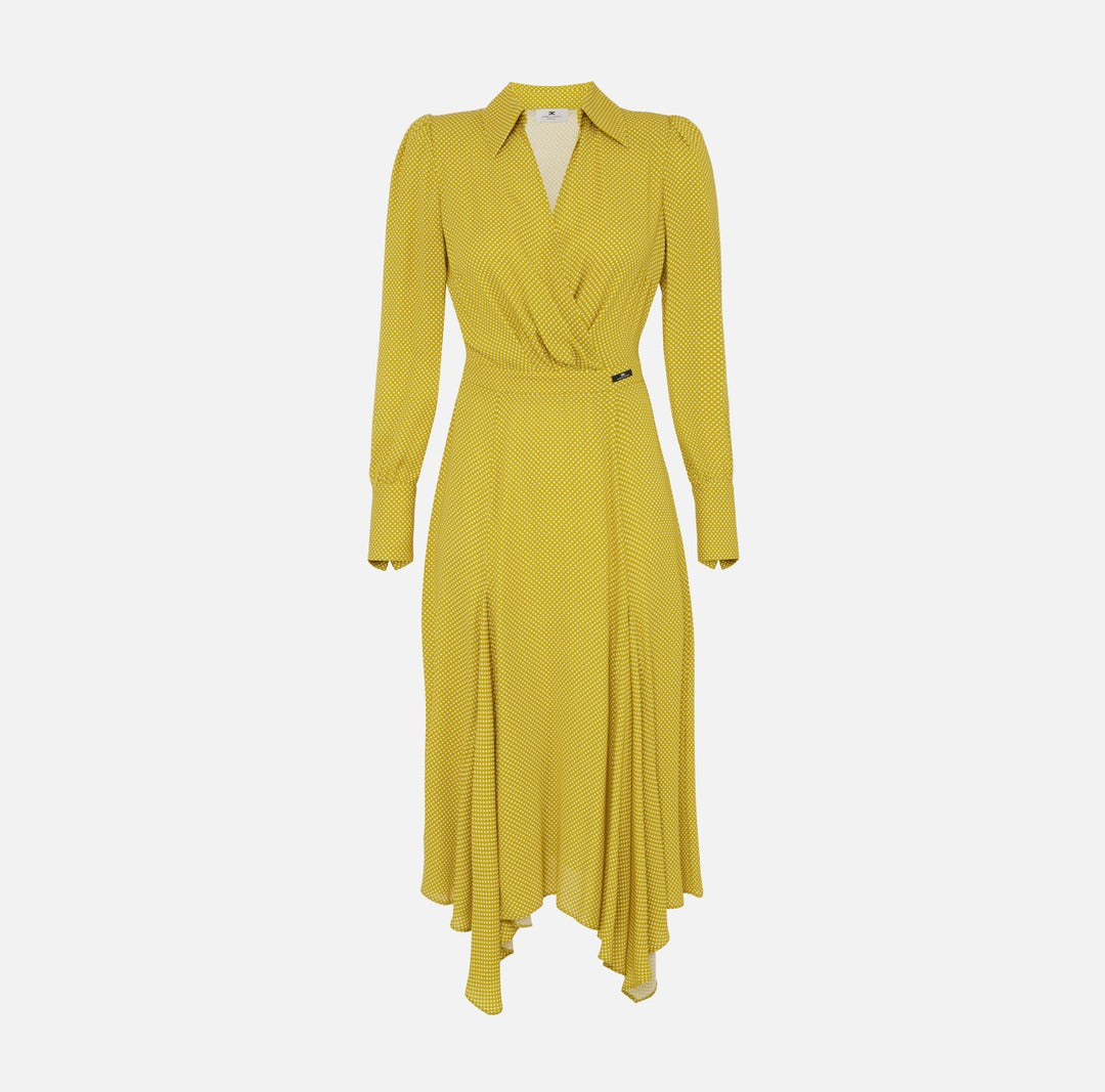 ELISABETTA FRANCHI Abito Donna AB86552E2 Curry Burro