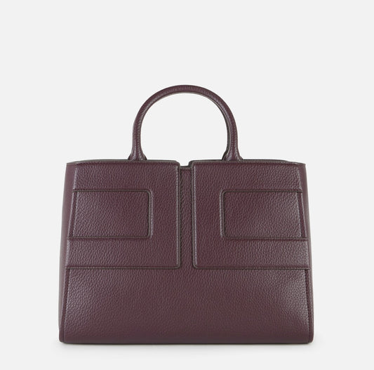 ELISABETTA FRANCHI Borsa tote Grande con logo BS34A56E2 Merlot