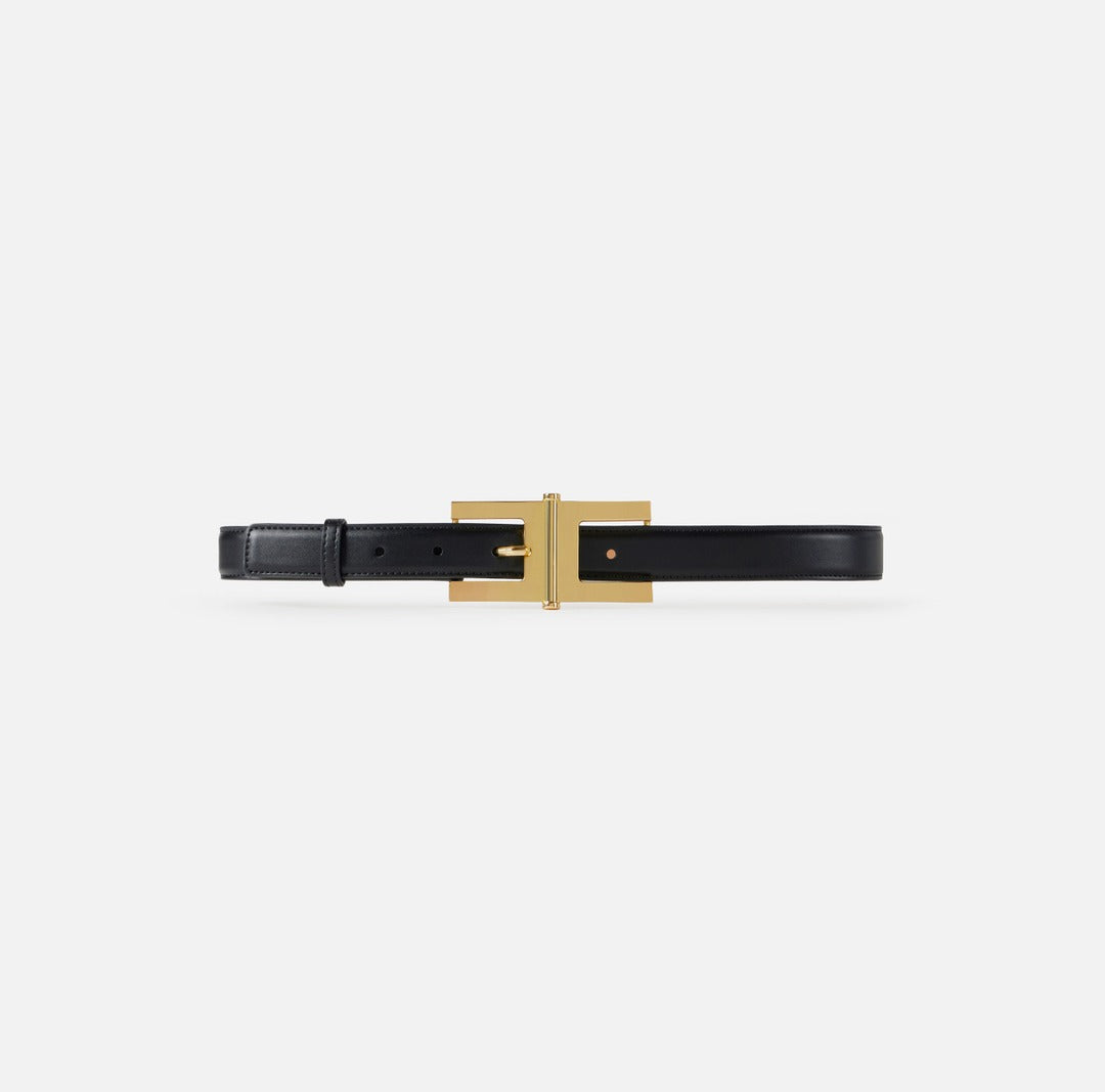 ELISABETTA FRANCHI Cintura con fibbia logo CT57S57E2 Nero