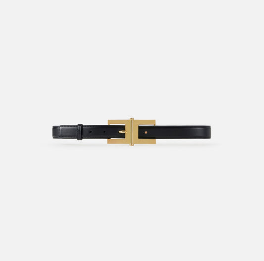 ELISABETTA FRANCHI Cintura con fibbia logo CT57S57E2 Nero