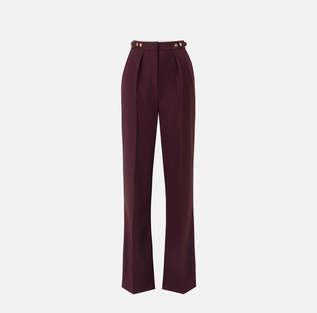 ELISABETTA FRANCHI Pantaloni in crepe con accessorio gioiello
PA09956E2 Merlot