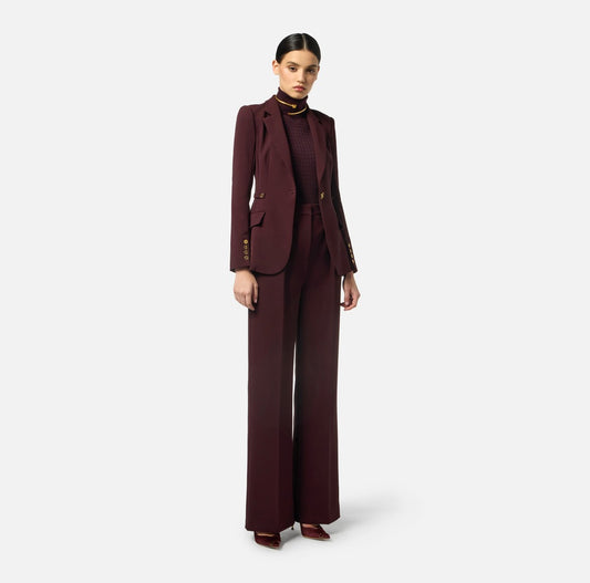 ELISABETTA FRANCHI Pantaloni in crepe con accessorio gioiello
PA09956E2 Merlot