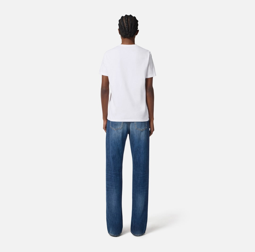 ELISABETTA FRANCHI T-shirt con stampa MA02856E2 Gesso