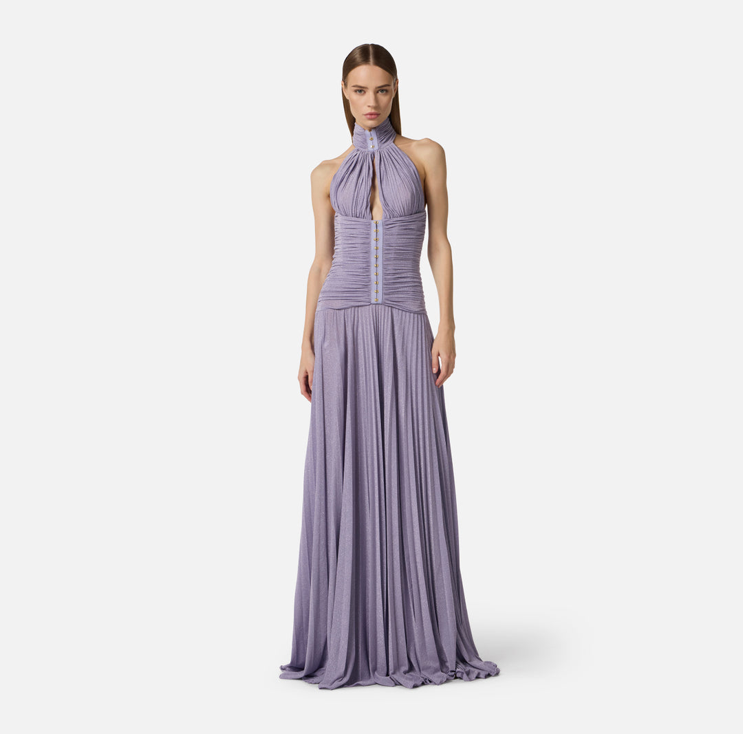 ELISABETTA FRANCHI Abito Red Carpet in jersey ABR1861E2 Lillà