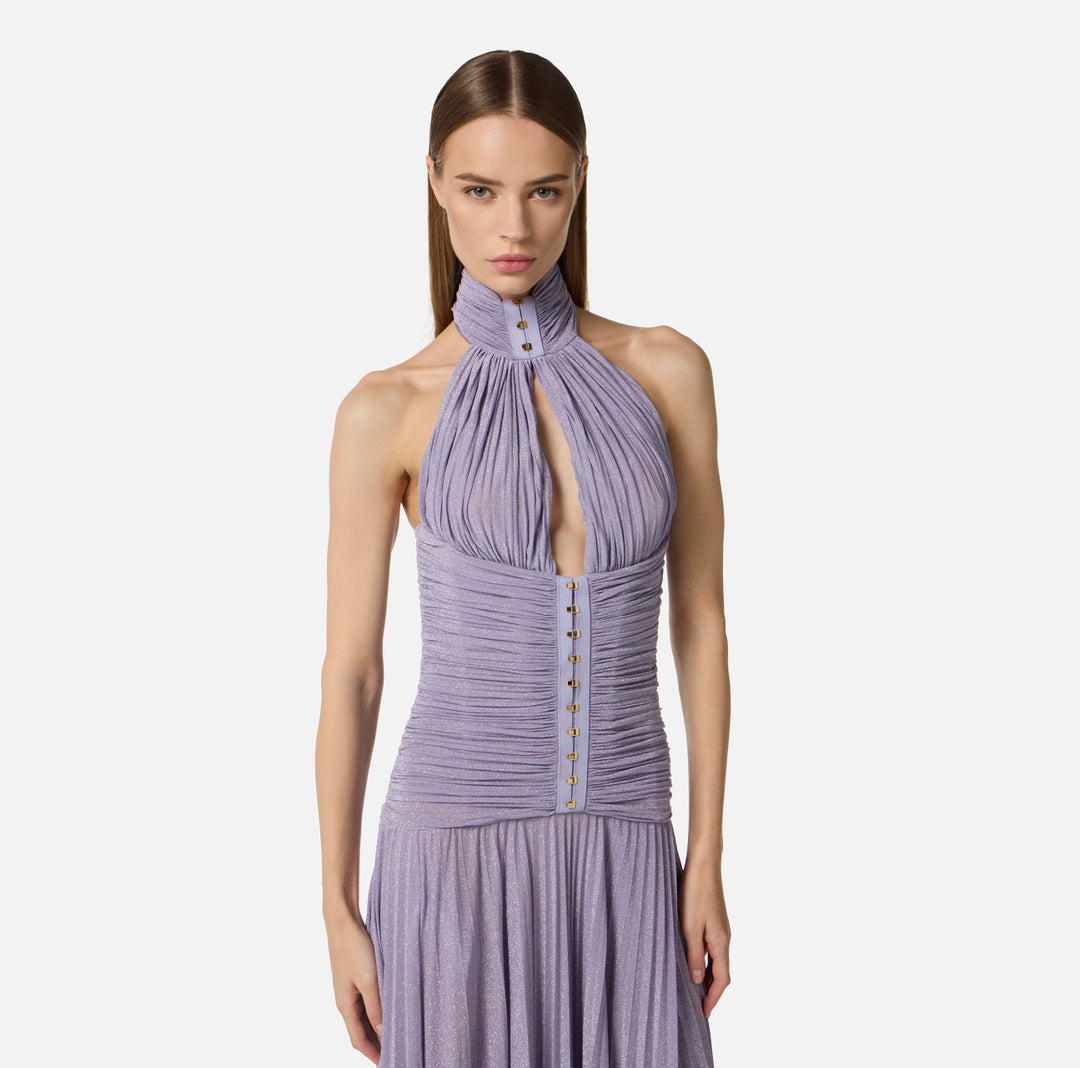 ELISABETTA FRANCHI Abito Red Carpet in jersey ABR1861E2 Lillà