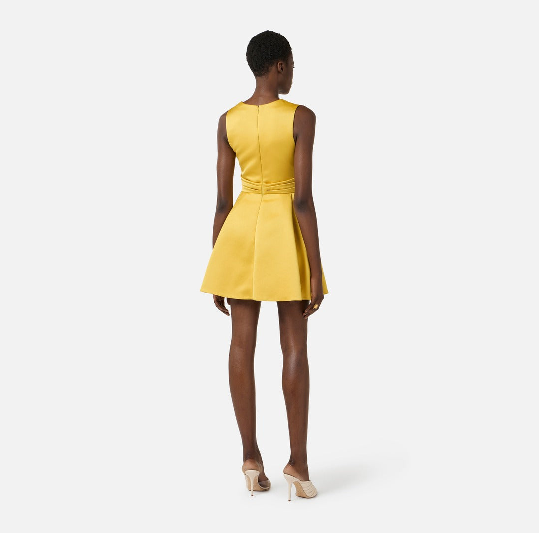 ELISABETTA FRANCHI Satin dress AB87261E2 Sun