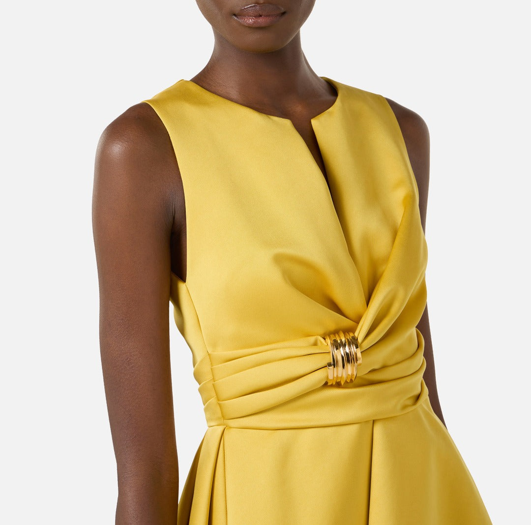 ELISABETTA FRANCHI Satin dress AB87261E2 Sun