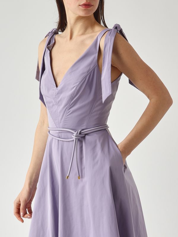 ELISABETTA FRANCHI Abito in tessuto vela AB90361E2 Lilla