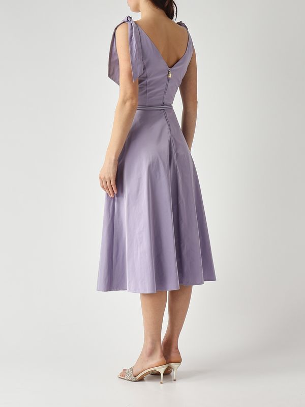 ELISABETTA FRANCHI Abito in tessuto vela AB90361E2 Lilla