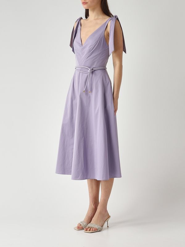 ELISABETTA FRANCHI Abito in tessuto vela AB90361E2 Lilla
