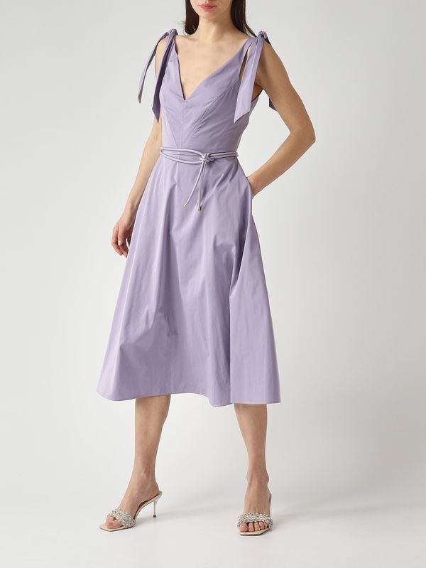 ELISABETTA FRANCHI Abito in tessuto vela AB90361E2 Lilla