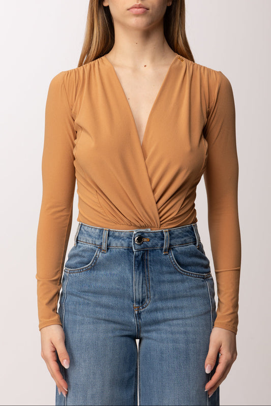 ELISABETTA FRANCHI Body in georgette Stretch  BO03161E2 Suede