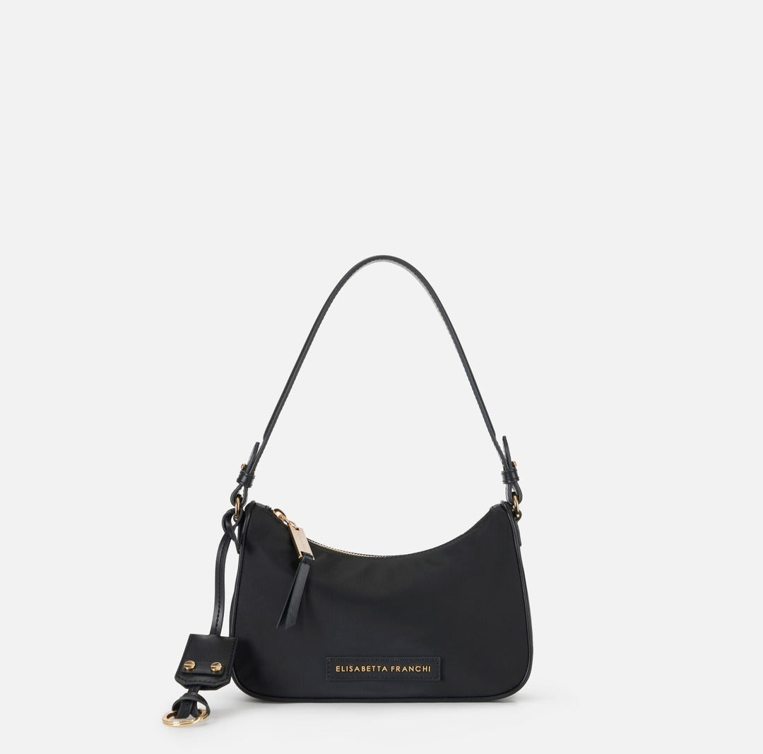 ELISABETTA FRANCHI Borsa a spalla con anello BS95A61E2 Nero
