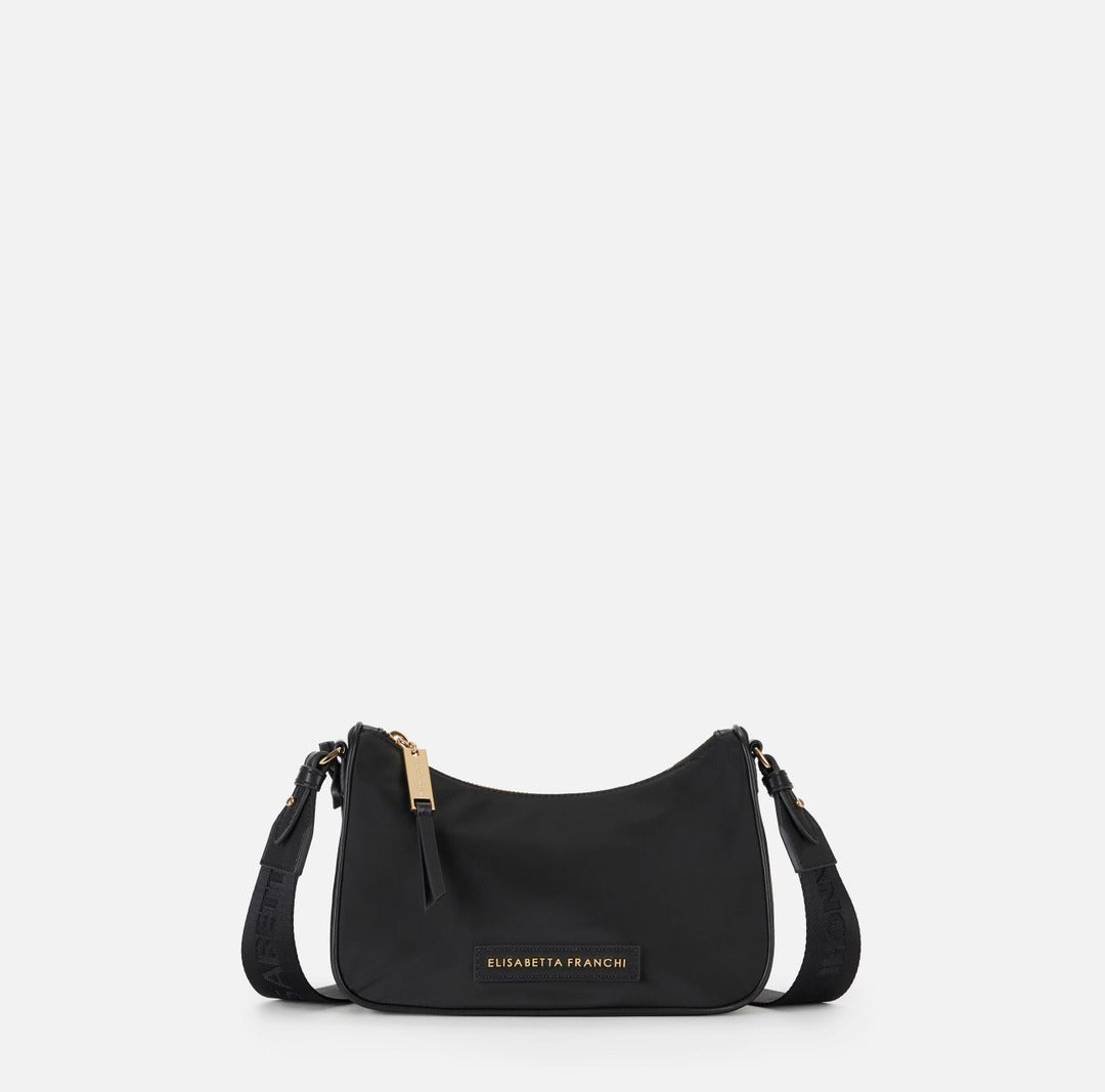 ELISABETTA FRANCHI Borsa a spalla con anello BS95A61E2 Nero