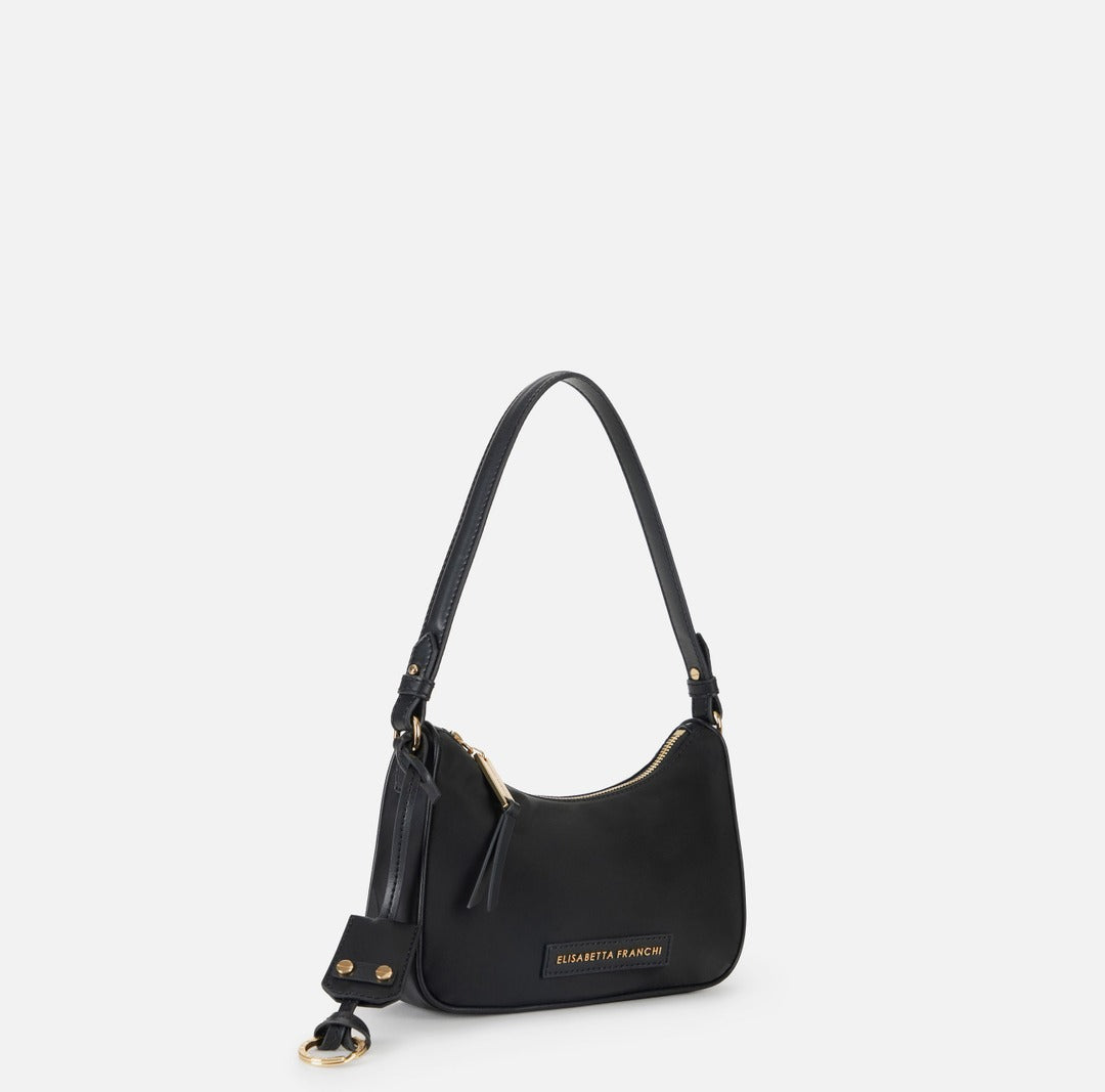 ELISABETTA FRANCHI Borsa a spalla con anello BS95A61E2 Nero