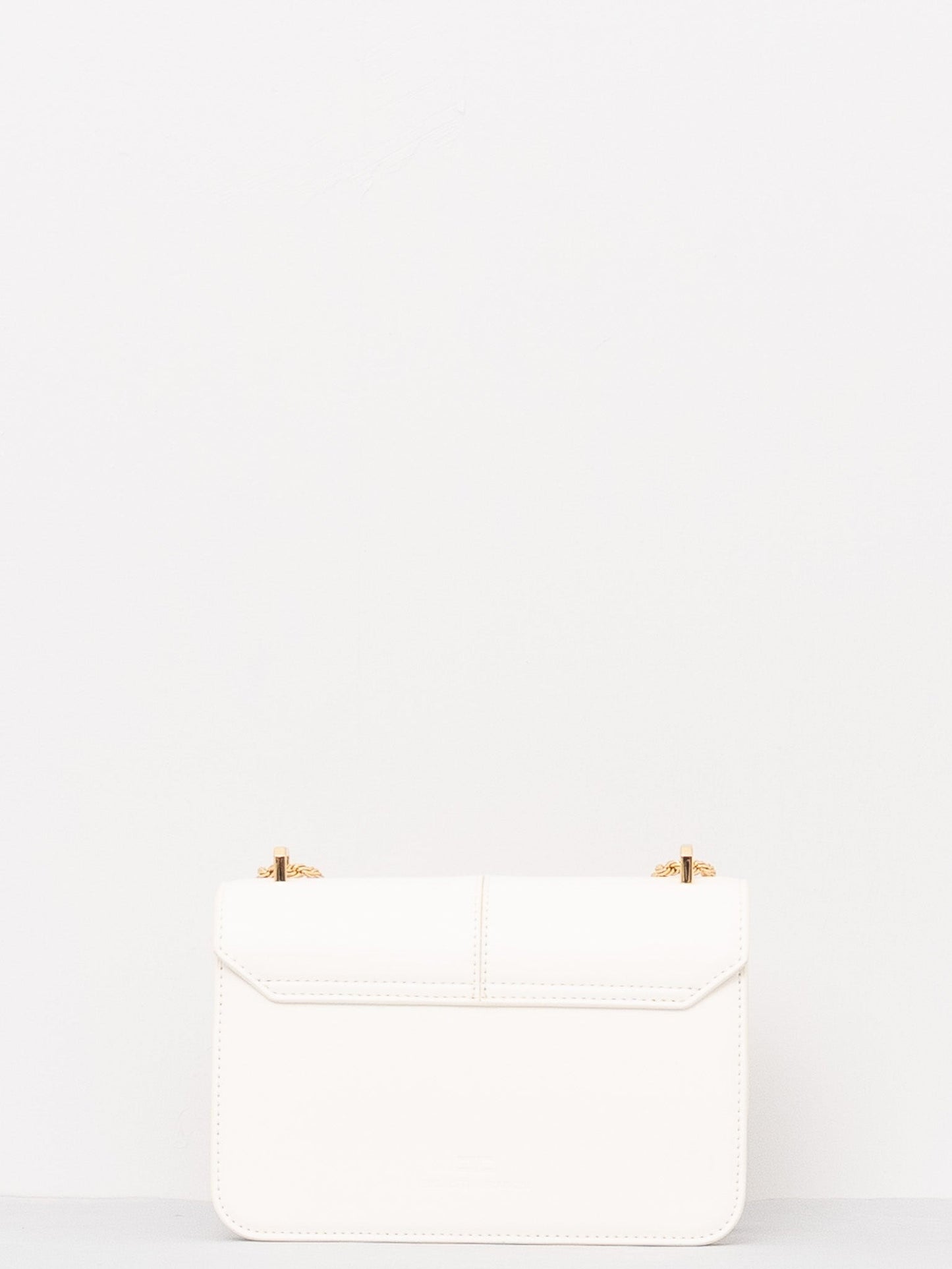 ELISABETTA FRANCHI Borsa a tracolla con dettaglio logo BS91A61E2 Avorio