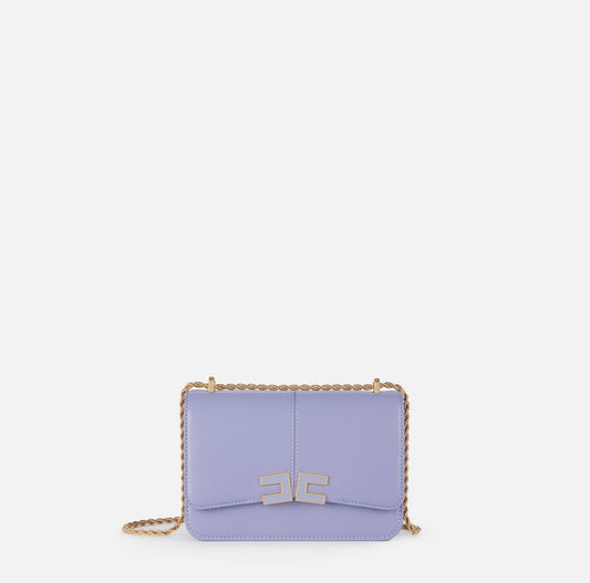 ELISABETTA FRANCHI Borsa a tracolla con dettaglio logo BS91A61E2 Lilla