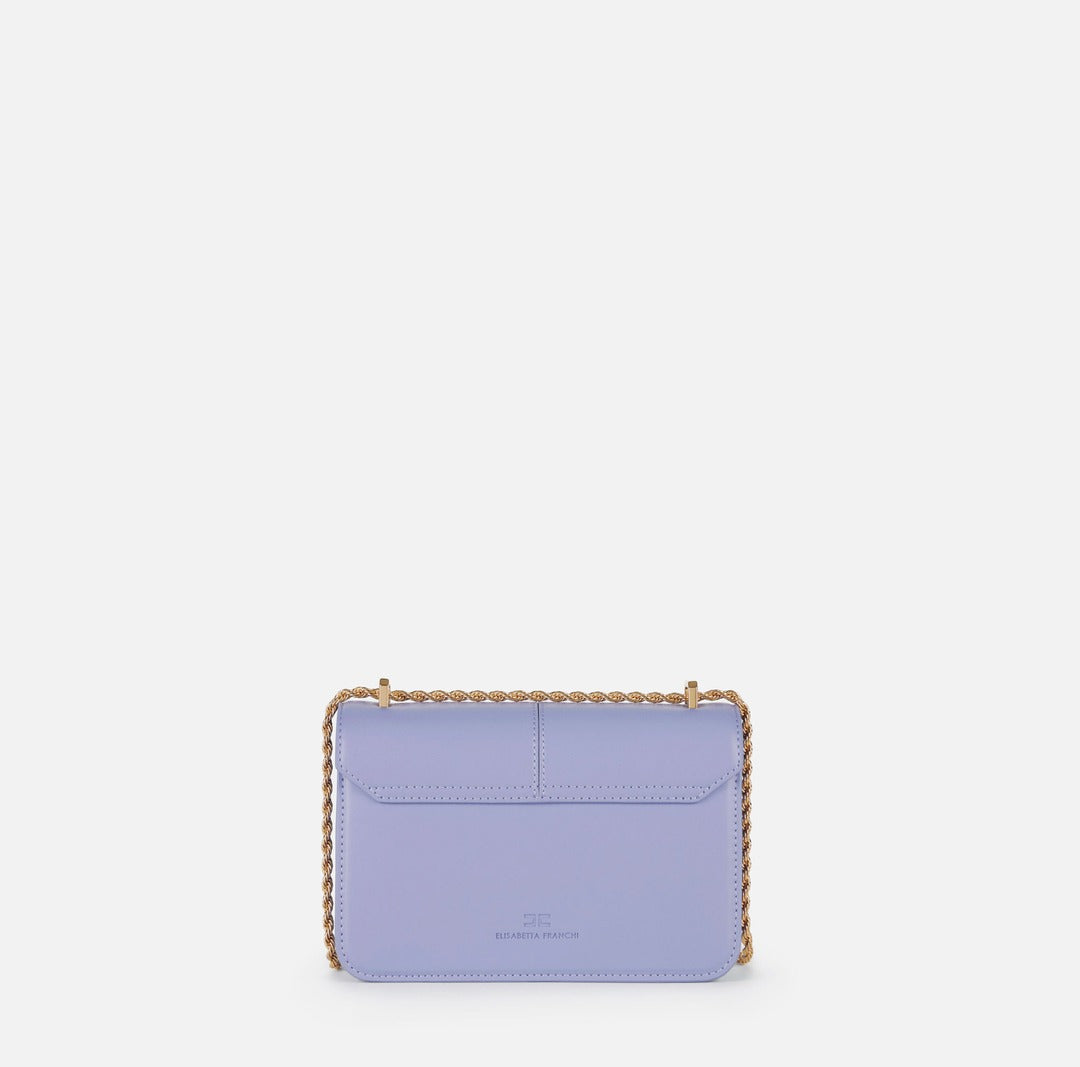 ELISABETTA FRANCHI Borsa a tracolla con dettaglio logo BS91A61E2 Lilla