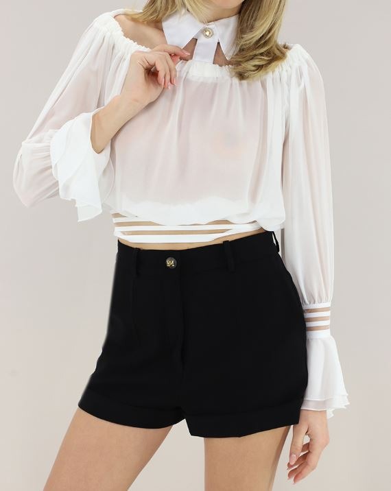 ELISABETTA FRANCHI Camicia CA13561E2 Avorio Bianco
