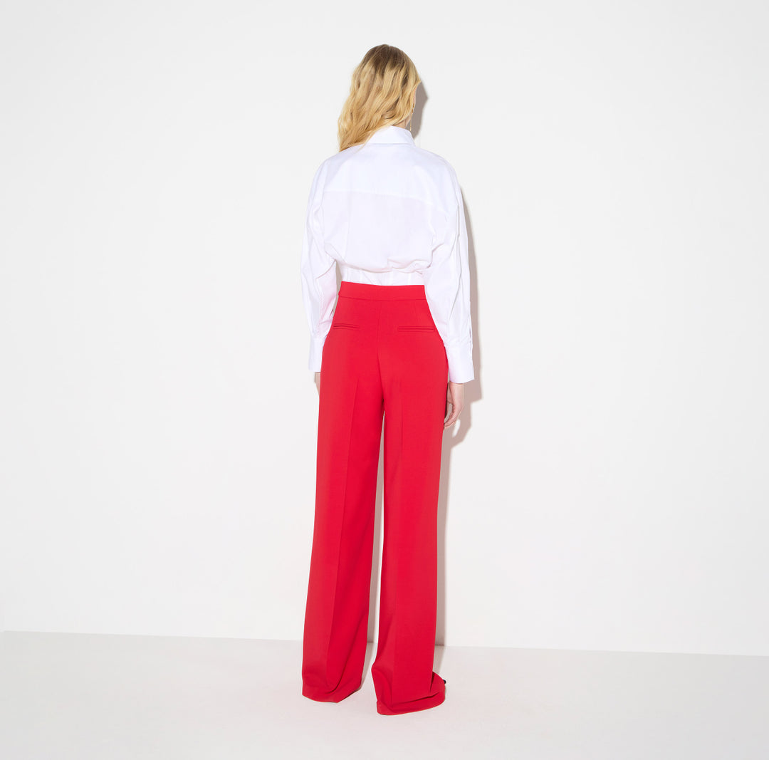 ELISABETTA FRANCHI Camicia in popeline con cravattino CA19867E2 Bianco