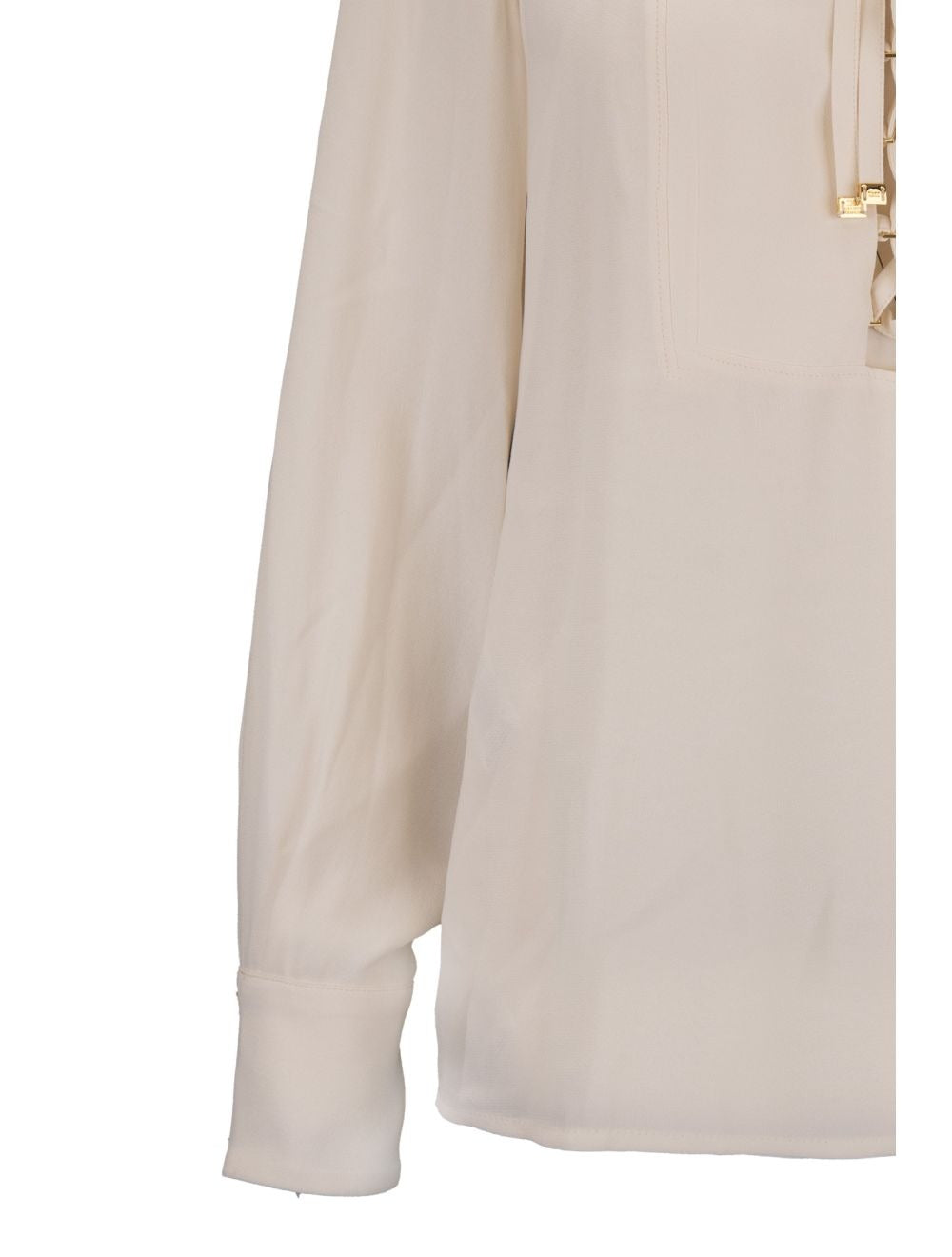 ELISABETTA FRANCHI Camicia in georgette CA00351E2 Burro