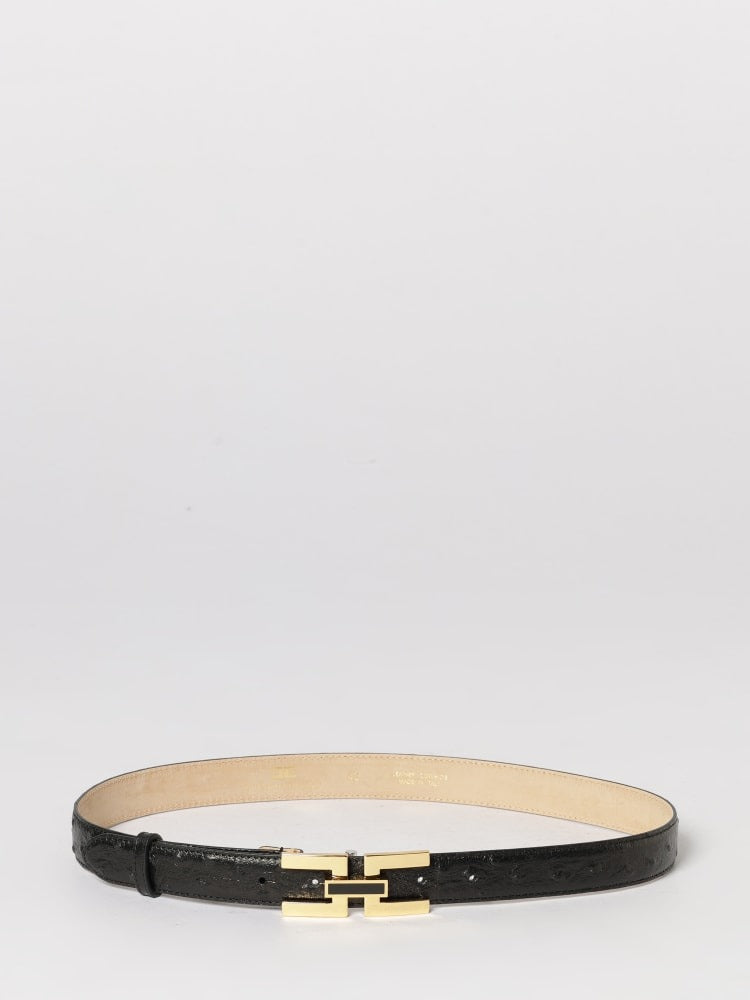ELISABETTA FRANCHI Cintura con logo CT25S62E2 Nero