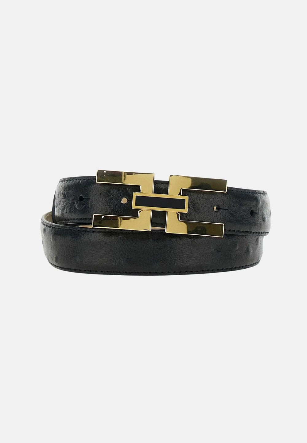 ELISABETTA FRANCHI Cintura con logo CT25S62E2 Nero