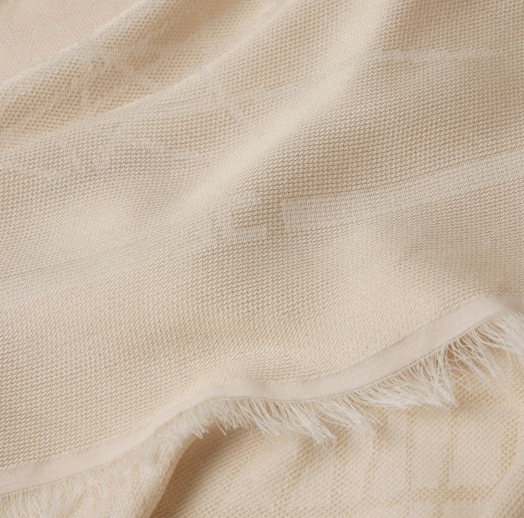 ELISABETTA FRANCHI Foulard con lurex SC13F62E2 Burro