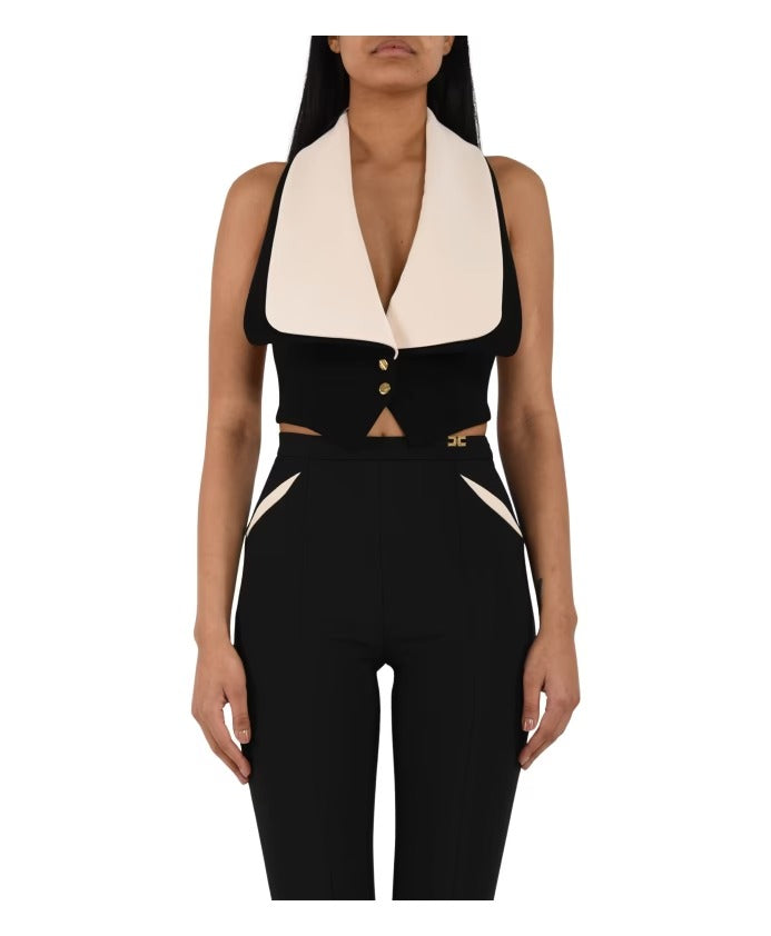 ELISABETTA FRANCHI Gilet GL00161E2 Nero Burro