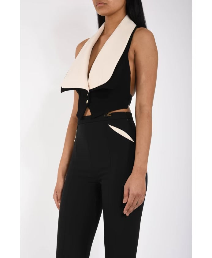 ELISABETTA FRANCHI Gilet GL00161E2 Nero Burro