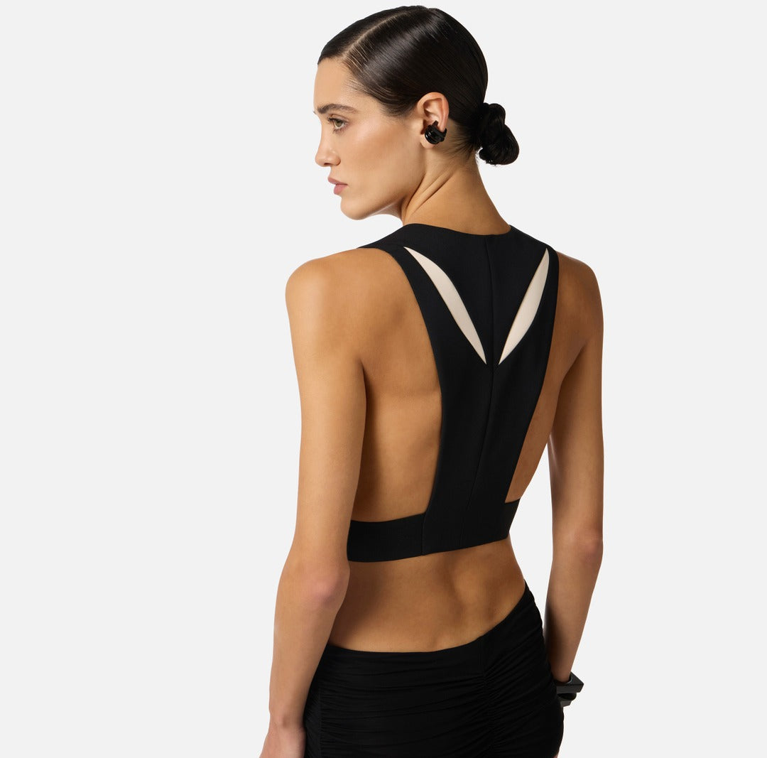 ELISABETTA FRANCHI Gilet GL00461E2 Nero Burro