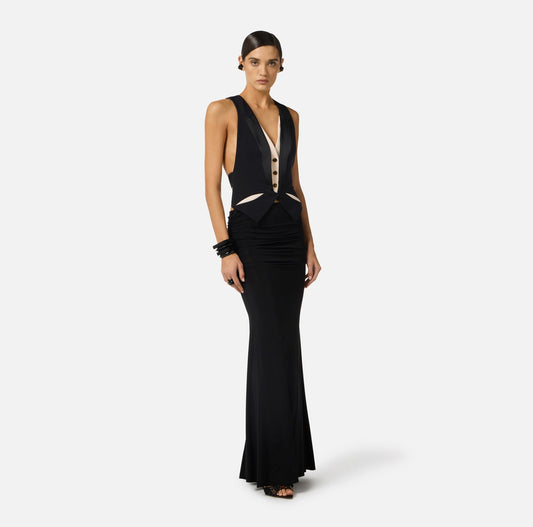 ELISABETTA FRANCHI Gilet GL00461E2 Nero Burro