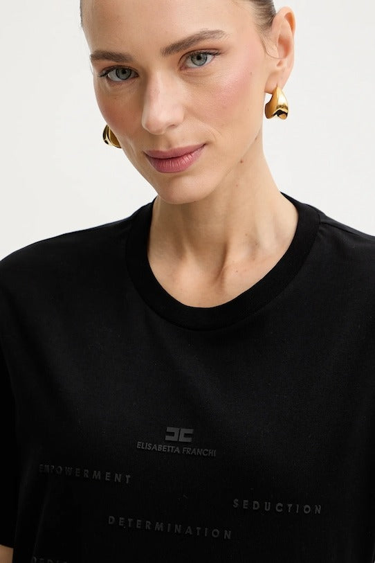ELISABETTA FRANCHI T-shirt MA74D61E2 Black