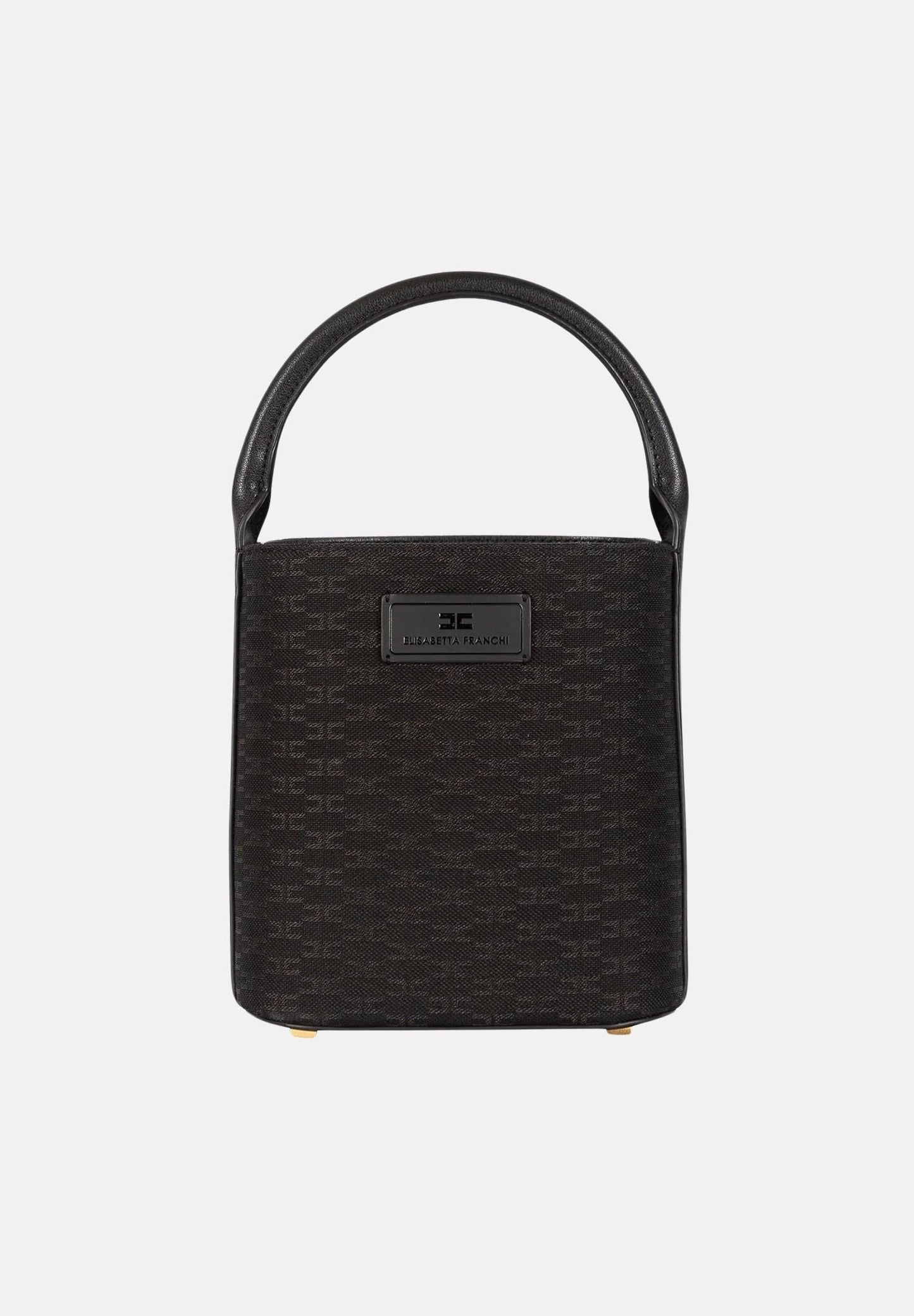 ELISABETTA FRANCHI Borsa Piccola Secchiello in tessuto BS02A66E2 Nero