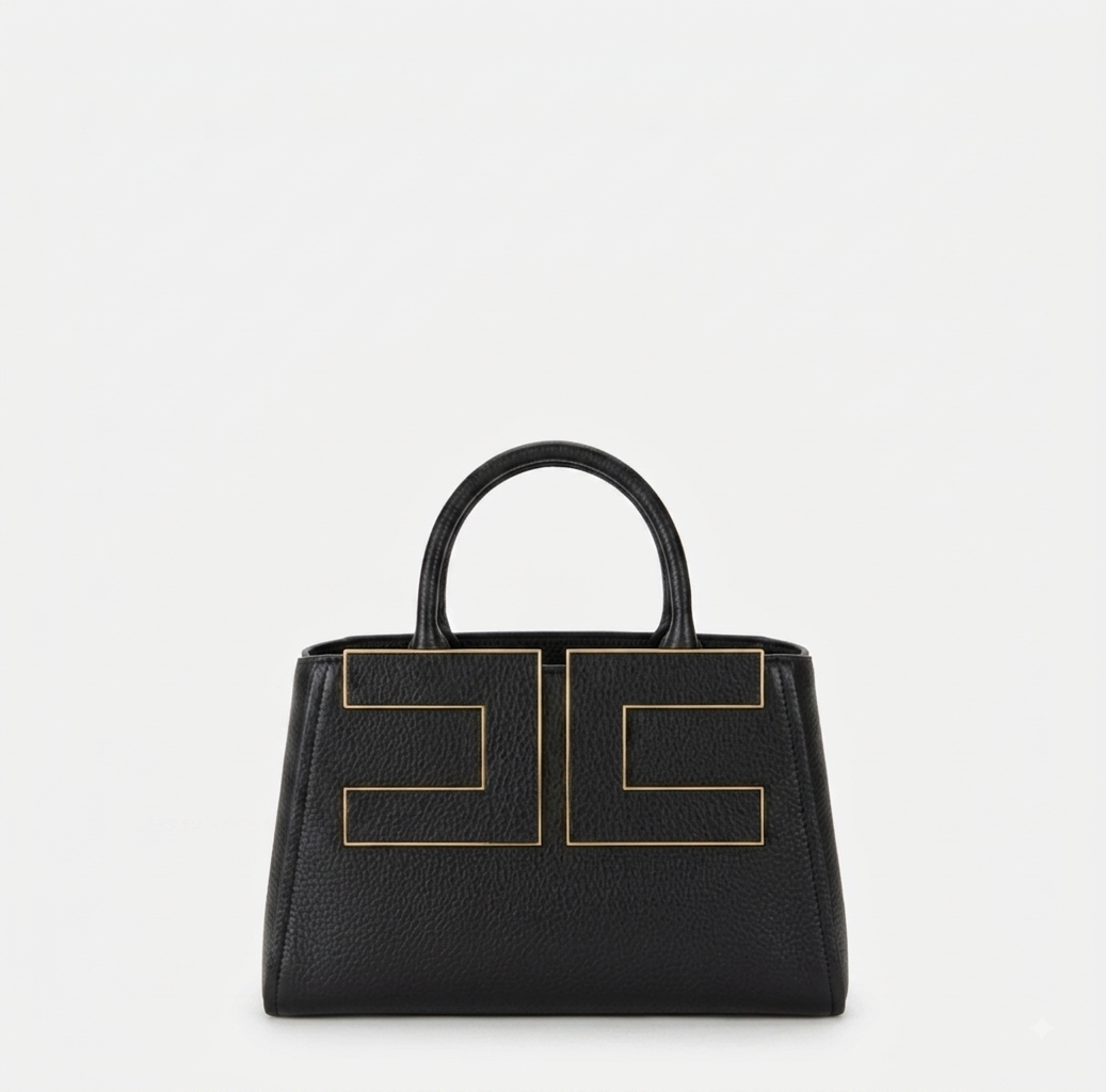 ELISABETTA FRANCHI Borsa Tote con logo BS06A66E2 Nero