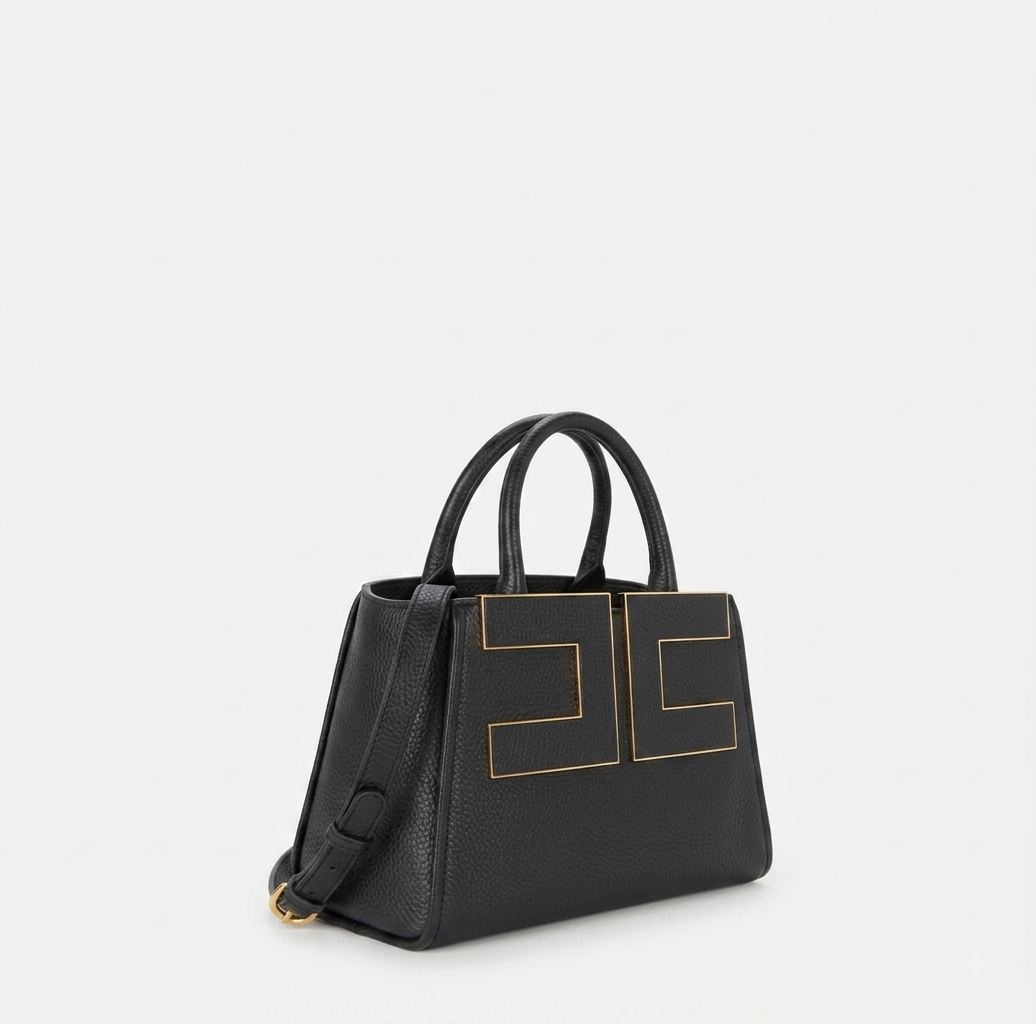 ELISABETTA FRANCHI Borsa Tote con logo BS06A66E2 Nero