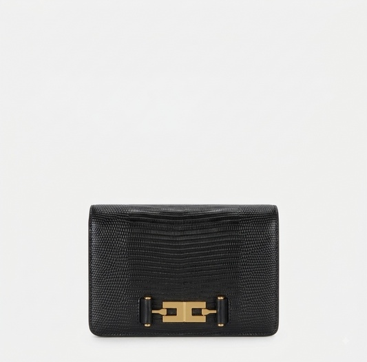 ELISABETTA FRANCHI Borsa Tracolla con catena groumette BS09A66E2 Nero