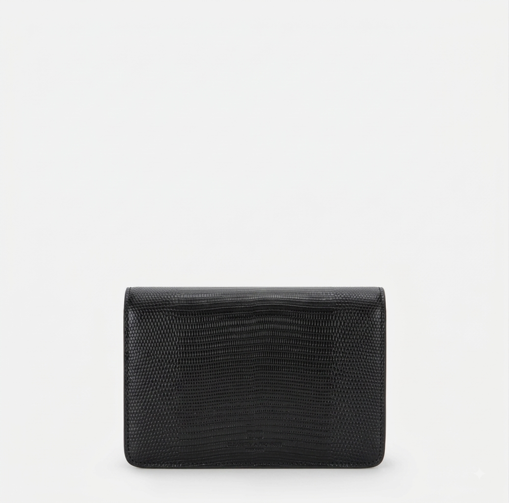 ELISABETTA FRANCHI Borsa Tracolla con catena groumette BS09A66E2 Nero
