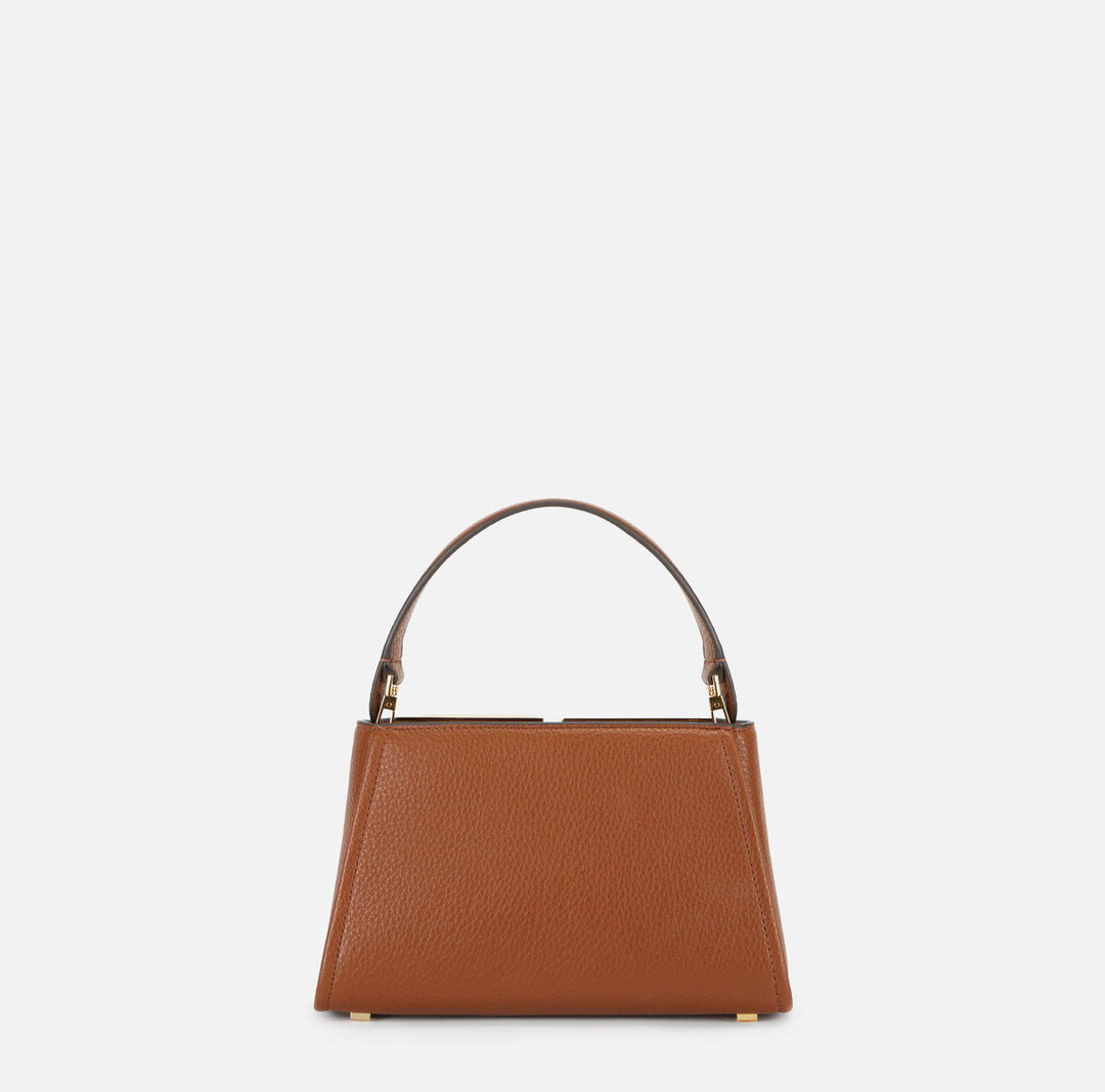 ELISABETTA FRANCHI Borsa a mano con logo BS07A66E2 Sigaro