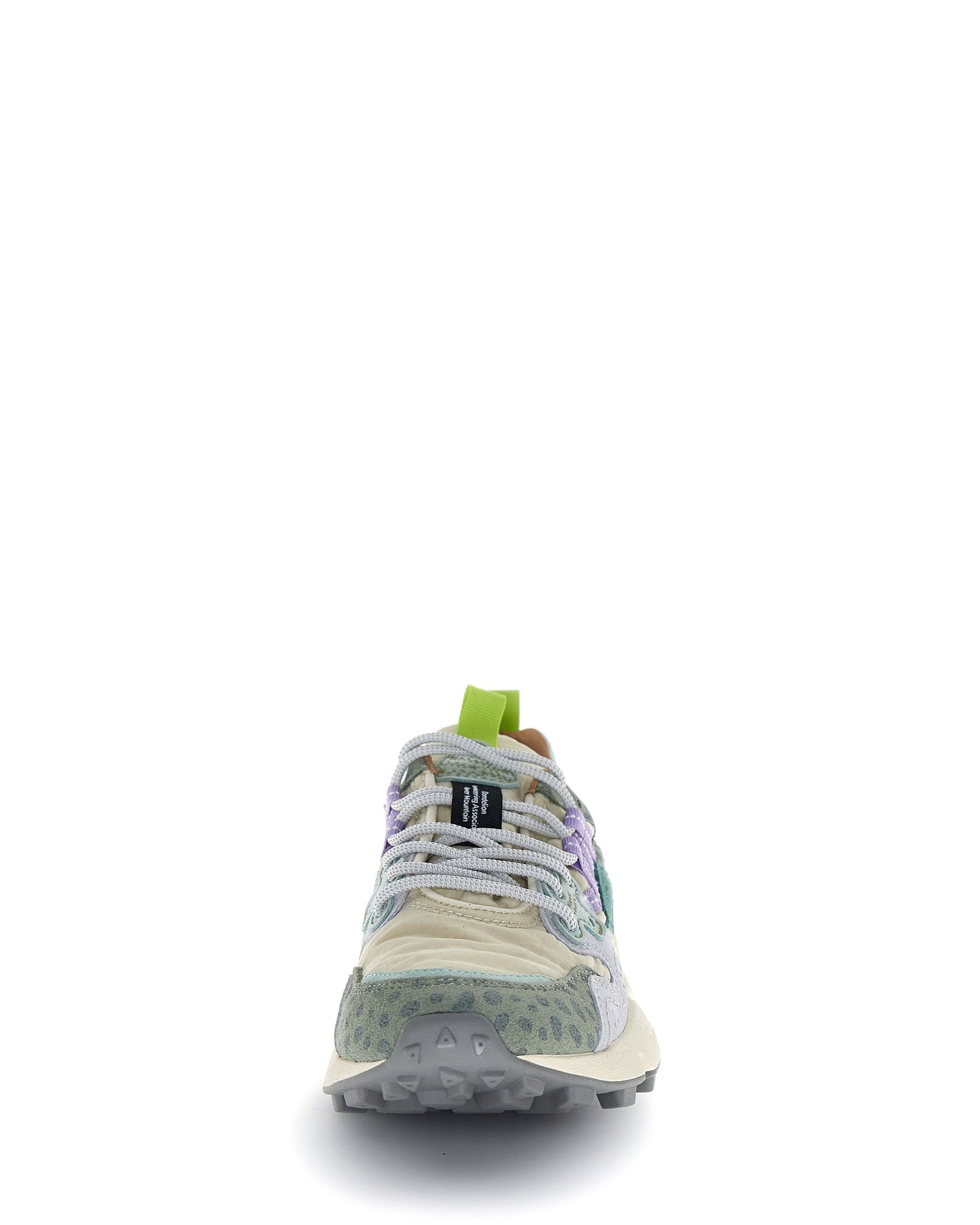 FLOWER MOUNTAIN Sneakers Donna YAMANO 3 WOMAN Suede Nylon Animalier Taupe Green Bottle
