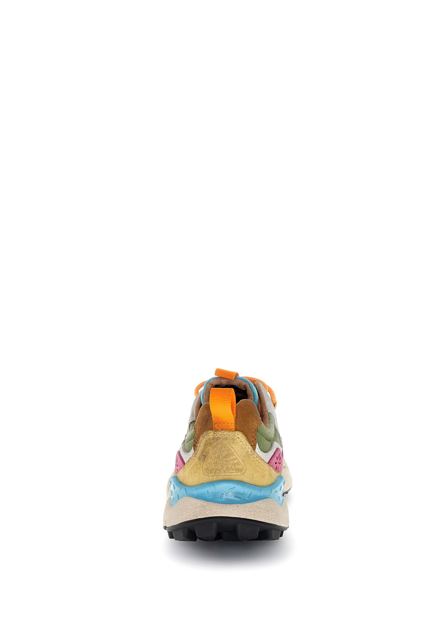 FLOWER MOUNTAIN Sneakers Donna YAMANO 3 WOMAN Suede Canvas Washed Brown Chestnut Fuchsia