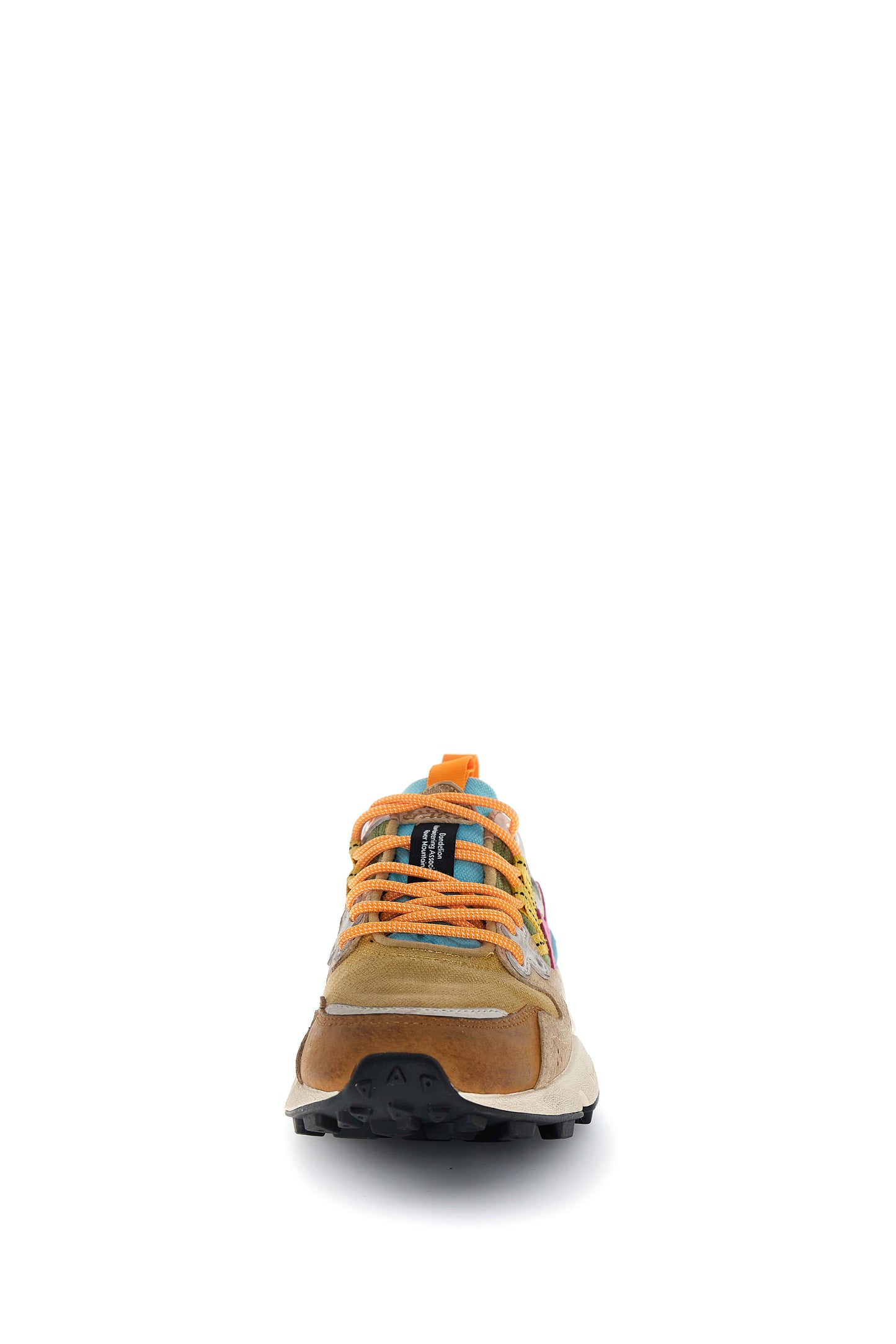 FLOWER MOUNTAIN Sneakers Donna YAMANO 3 WOMAN Suede Canvas Washed Brown Chestnut Fuchsia