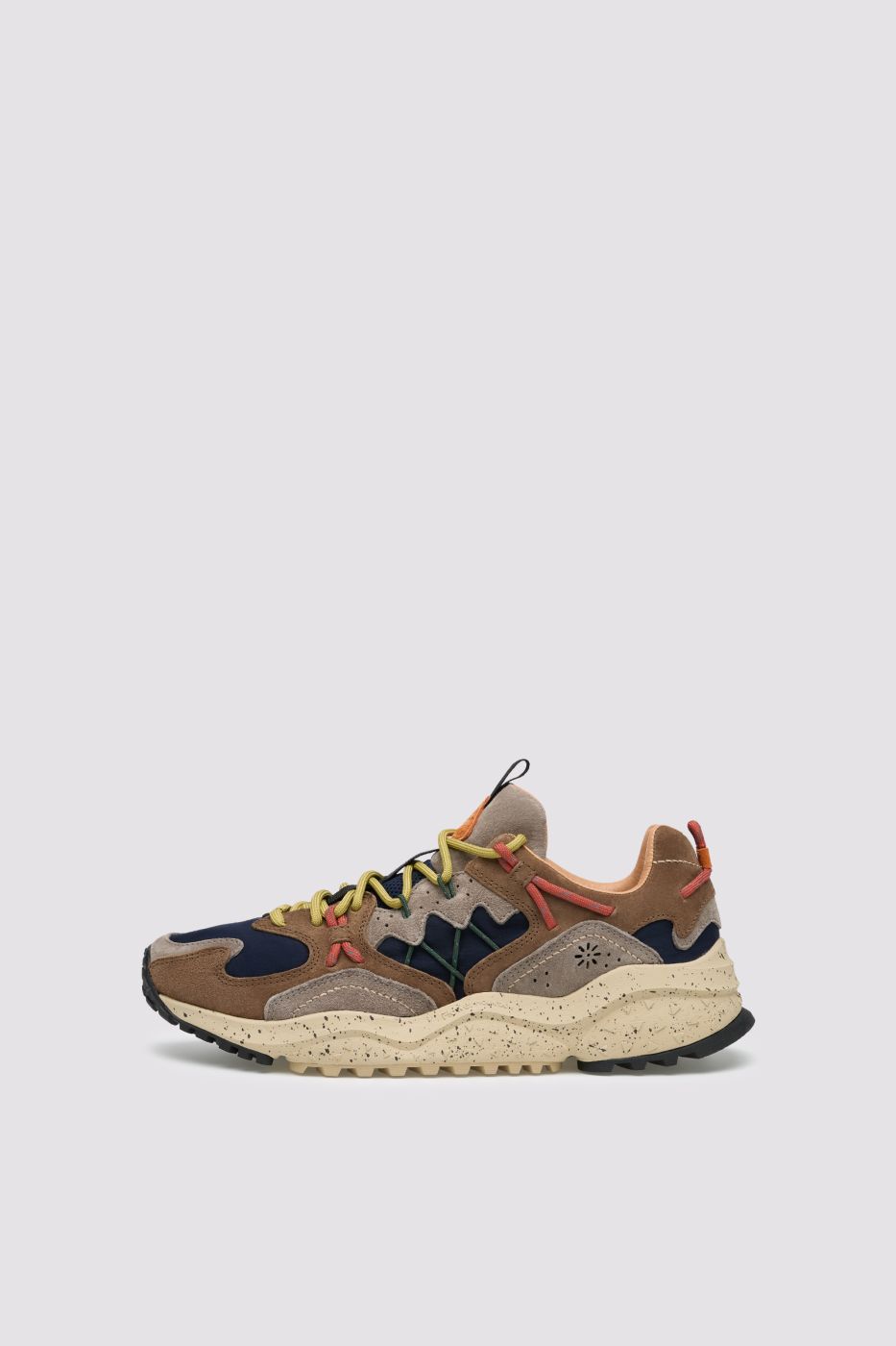 FLOWER MOUNTAIN Sneakers Uomo YAMABUSHI MAN SUEDE/NYLON  Col. BROWN BLACK MUD