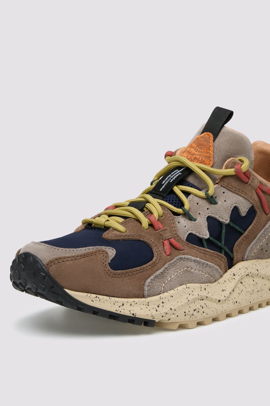 FLOWER MOUNTAIN Sneakers Uomo YAMABUSHI MAN SUEDE/NYLON  Col. BROWN BLACK MUD