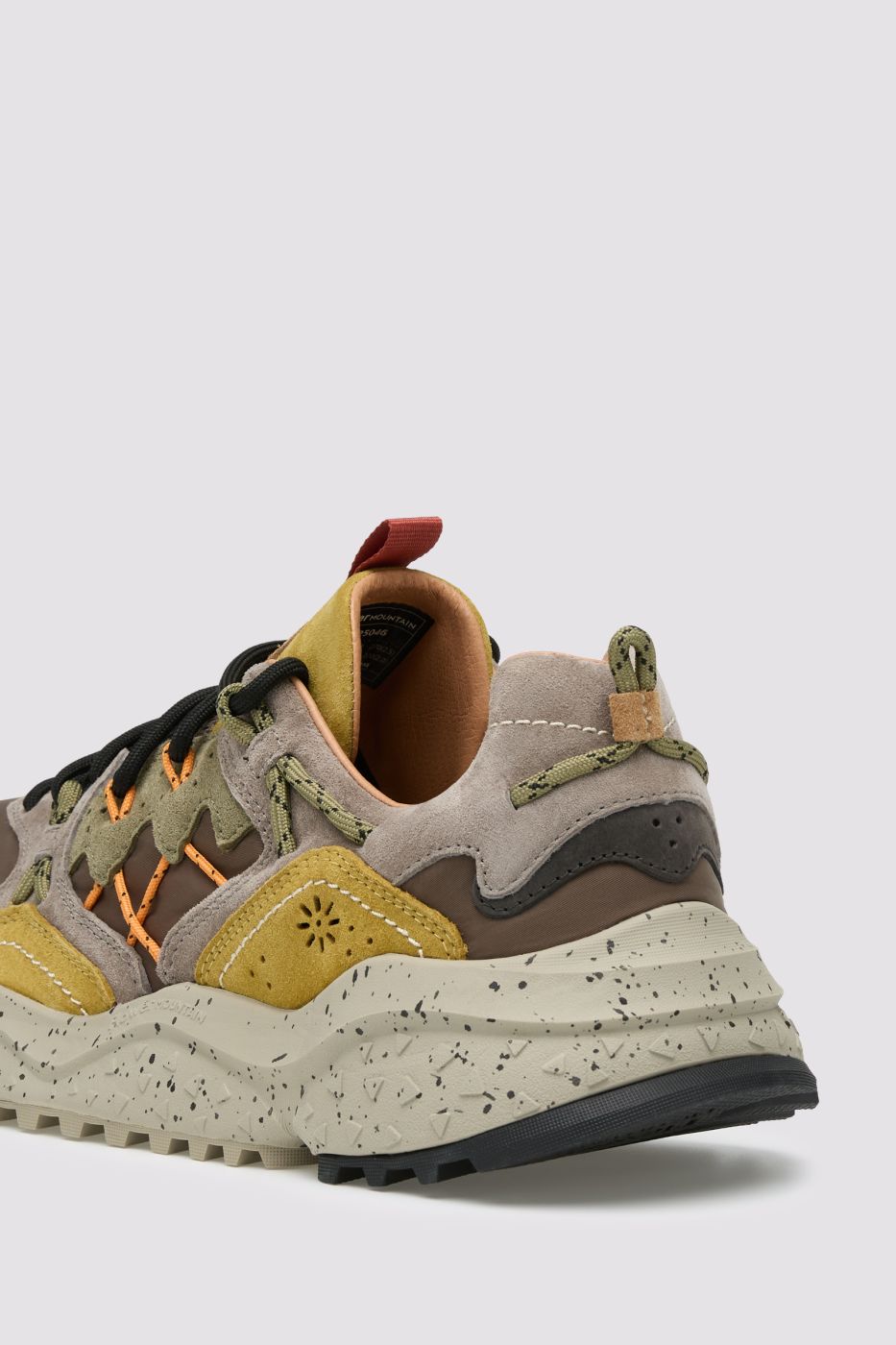 FLOWER MOUNTAIN Sneakers Uomo YAMABUSHI MAN SUEDE/NYLON  Col. MUD DARK BROWN ACID