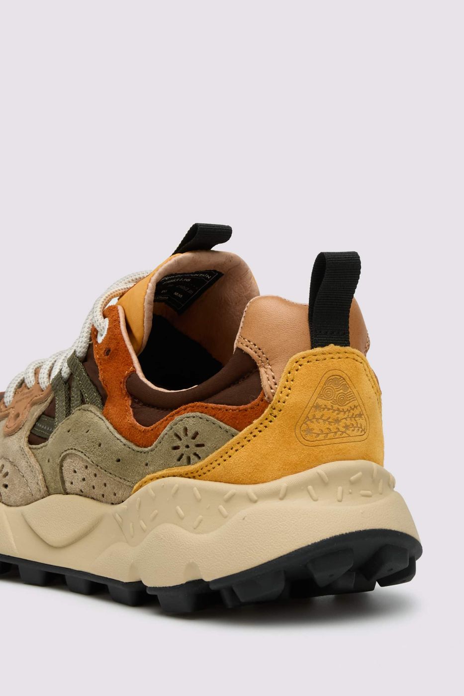 FLOWER MOUNTAIN Sneakers Uomo YAMANO 3 UNI SUEDE/NYLON  Col. TAUPE BROWN