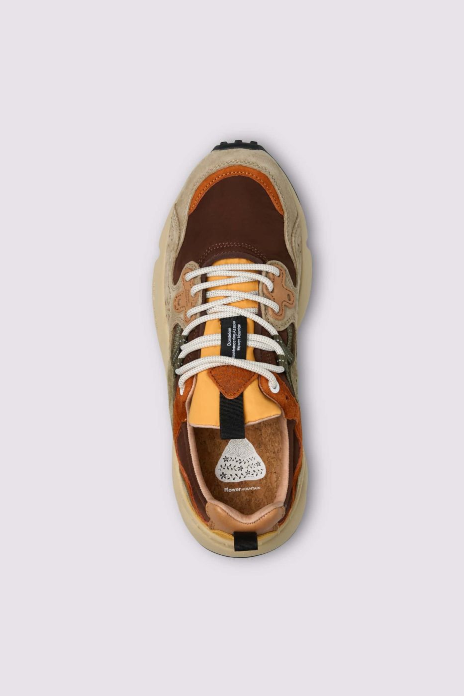 FLOWER MOUNTAIN Sneakers Uomo YAMANO 3 UNI SUEDE/NYLON  Col. TAUPE BROWN