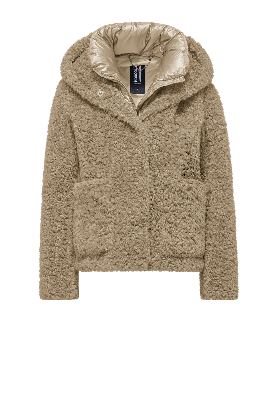 BOMBOOGIE Cappotto corto Donna St. Moritz Overcoat  in ecopelliccia GW9191SFC6  Sandshell 180