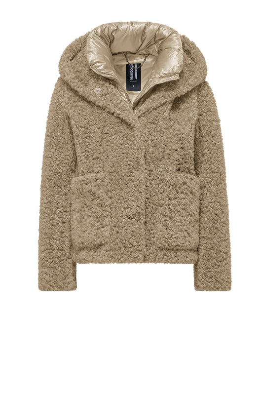 BOMBOOGIE Cappotto corto Donna St. Moritz Overcoat  in ecopelliccia GW9191SFC6  Sandshell 180